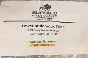 Contribution Shipment, Lower Brule Sioux Tribe, South Dakota