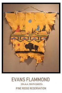 Evans Flammond, Deer Hide Painting - Pine Ridge, South Dakota